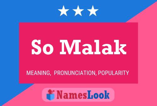 ملصق اسم So Malak