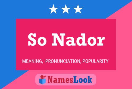 ملصق اسم So Nador