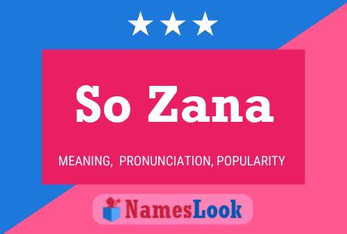 ملصق اسم So Zana