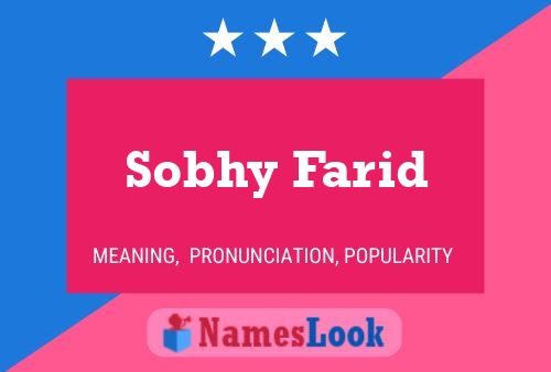 ملصق اسم Sobhy Farid