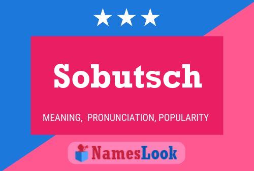 ملصق اسم Sobutsch