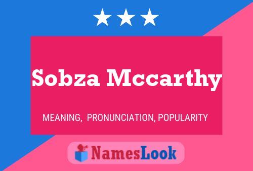 ملصق اسم Sobza Mccarthy