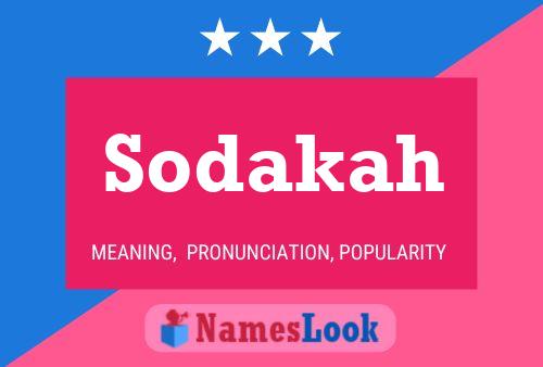 ملصق اسم Sodakah