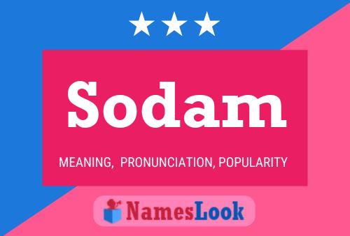 ملصق اسم Sodam