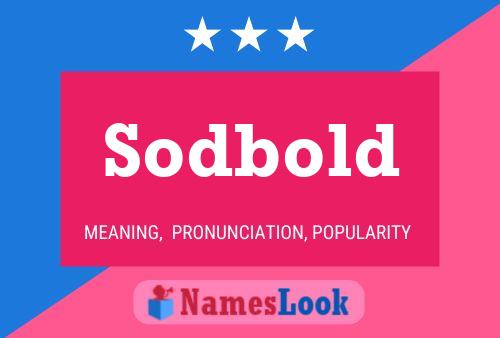 ملصق اسم Sodbold