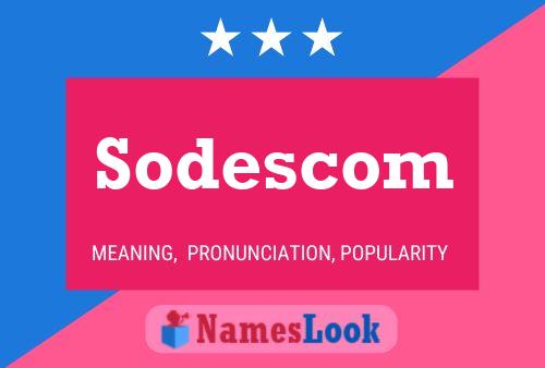 ملصق اسم Sodescom