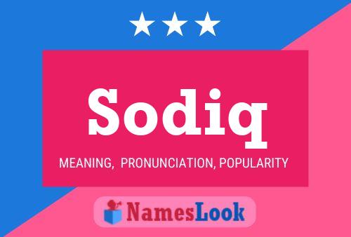 ملصق اسم Sodiq