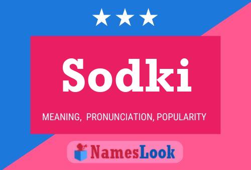 ملصق اسم Sodki