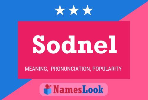 ملصق اسم Sodnel