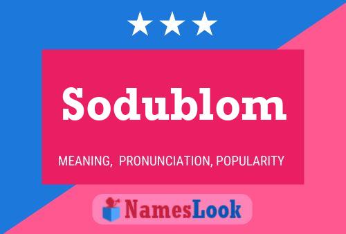 ملصق اسم Sodublom