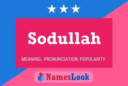 ملصق اسم Sodullah