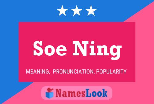 ملصق اسم Soe Ning