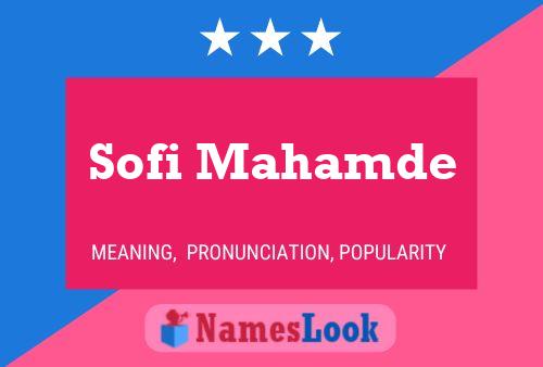 ملصق اسم Sofi Mahamde