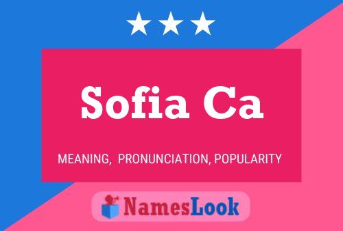 ملصق اسم Sofia Ca