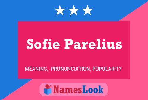 ملصق اسم Sofie Parelius