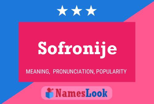 ملصق اسم Sofronije