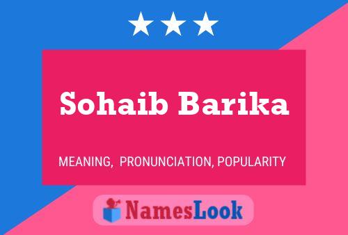 ملصق اسم Sohaib Barika