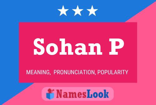 ملصق اسم Sohan P