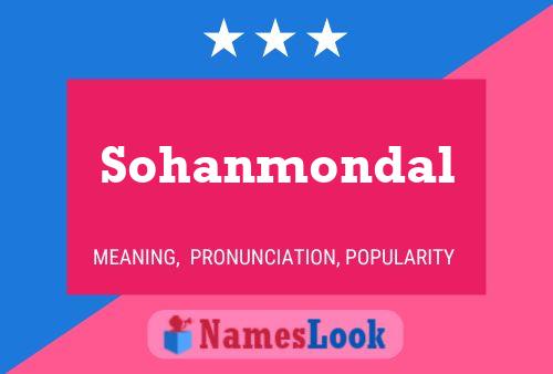 ملصق اسم Sohanmondal