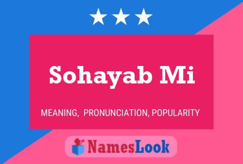 ملصق اسم Sohayab Mi