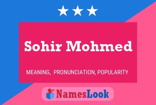 ملصق اسم Sohir Mohmed