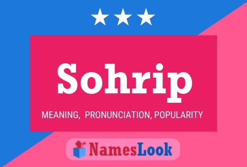 ملصق اسم Sohrip