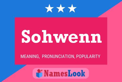 ملصق اسم Sohwenn