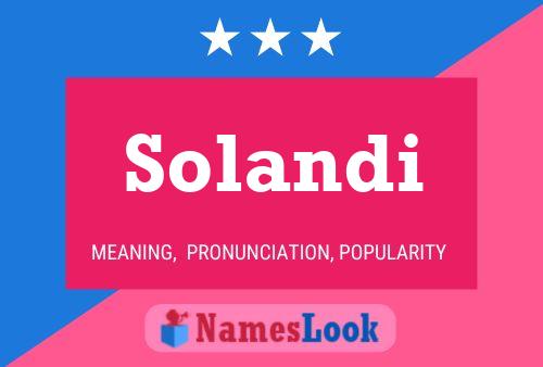 ملصق اسم Solandi