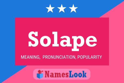 ملصق اسم Solape