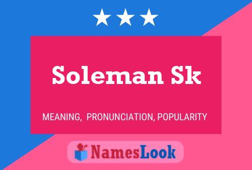 ملصق اسم Soleman Sk