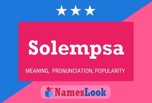 ملصق اسم Solempsa