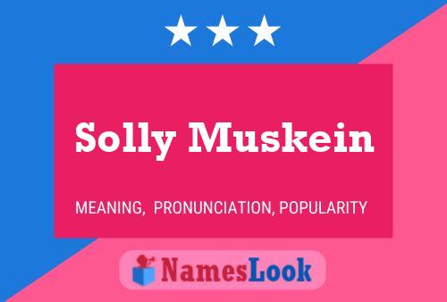 ملصق اسم Solly Muskein