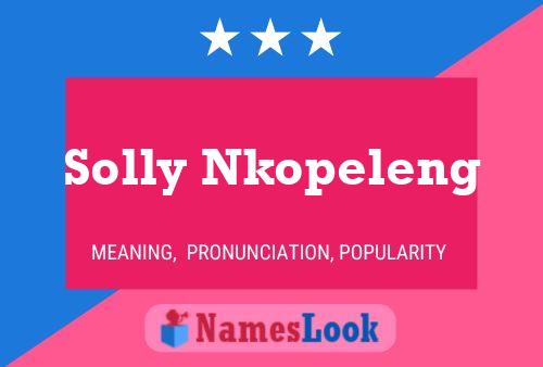 ملصق اسم Solly Nkopeleng