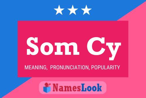 ملصق اسم Som Cy