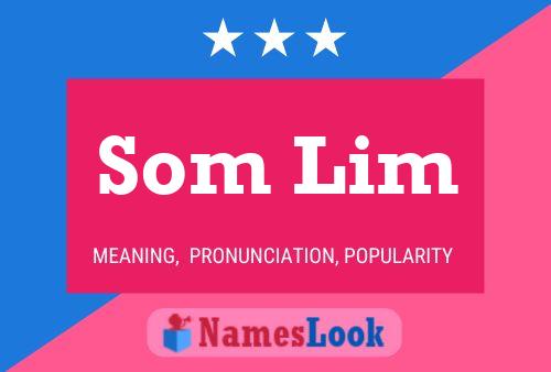 ملصق اسم Som Lim