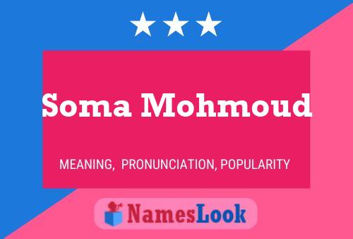 ملصق اسم Soma Mohmoud