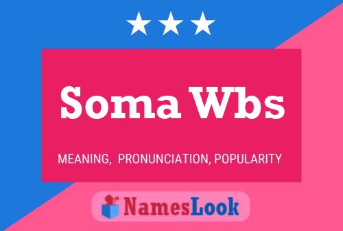 ملصق اسم Soma Wbs