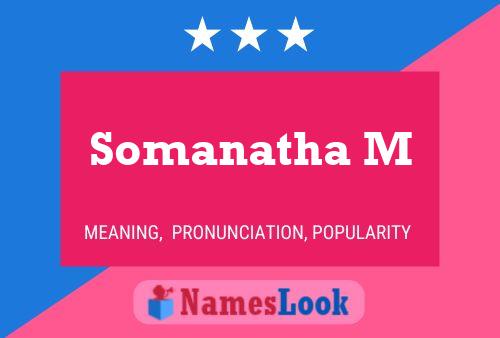 ملصق اسم Somanatha M