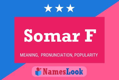 ملصق اسم Somar F