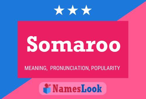 ملصق اسم Somaroo