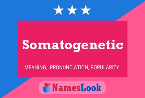 ملصق اسم Somatogenetic