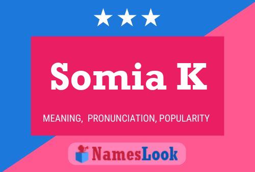 ملصق اسم Somia K