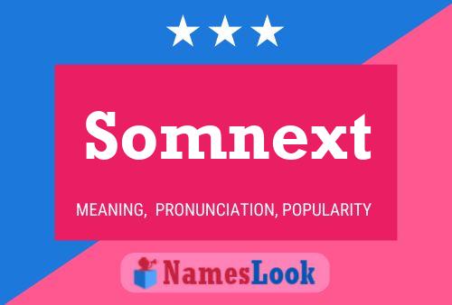 ملصق اسم Somnext