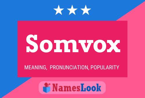 ملصق اسم Somvox