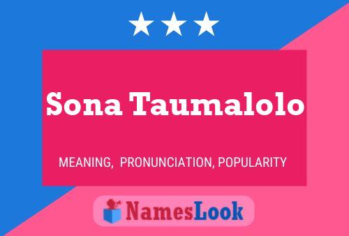 ملصق اسم Sona Taumalolo