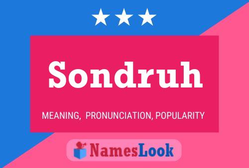 ملصق اسم Sondruh