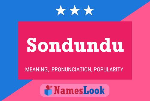 ملصق اسم Sondundu