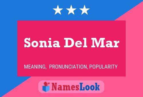 ملصق اسم Sonia Del Mar