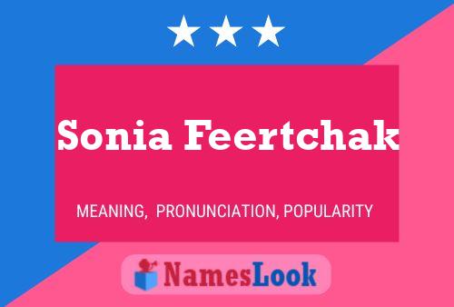 ملصق اسم Sonia Feertchak