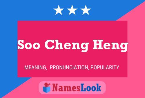 ملصق اسم Soo Cheng Heng